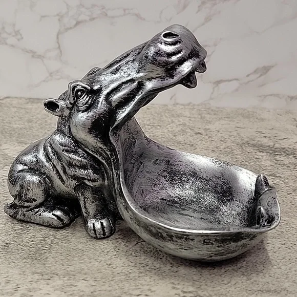 Whimsical Hippo (Hippopotamus) Candy Dish – Fun & Functional Catchall - Picture 6 of 9